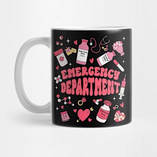 Emergency Department Room ER Ed Nurse Valentine_s Day Mug